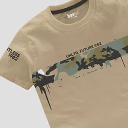 BAESD Boys Pack Of 3 Typography Printed Cotton T-shirt image 4