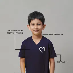 Friskers Boys Graphic Printed V-Neck Cotton T-Shirts image 2