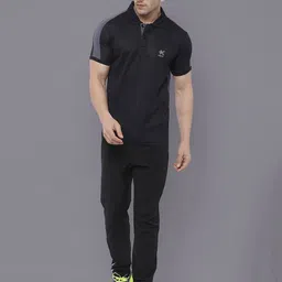 HRX by Hrithik Roshan Men Solid Polo Collar T-shirt image 4