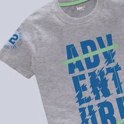 BAESD Boys Pack Of 3 Typography Printed Pure Cotton T-shirt image 5