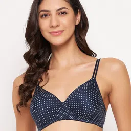 Clovia Women Navy Blue Bra-image-49