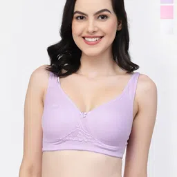 College Girl Pack Of 3 Full Coverage Seamless Cotton T-shirt Bra With All Day Comfort image 1