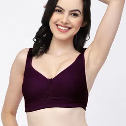 College Girl Pack Of 3 Full Coverage Lightly Padded Cotton T-shirt Bra- All Day Comfort image 3