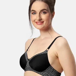 Sonari Charmis Pack Of 2 Geometric Printed Lightly Padded T-shirt Bras- All Day Comfort image 2