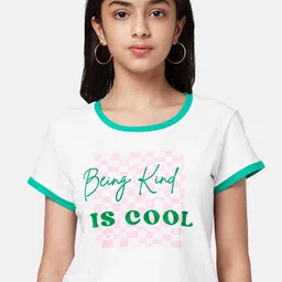 Coolsters by Pantaloons Girls White Typography Printed Cotton T-shirt-picture-37