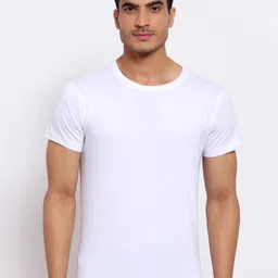 FERANOID Men White Solid T-shirt-picture-43
