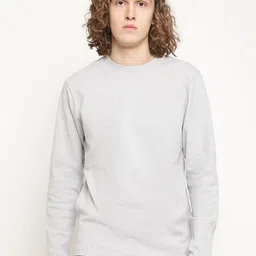 METTLE Men Solid Cotton T-shirt image 1