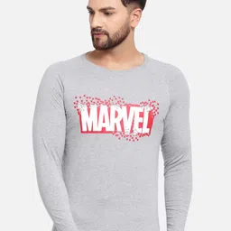 SPORTO Men Grey Typography Printed Slim Fit T-shirt-picture-19