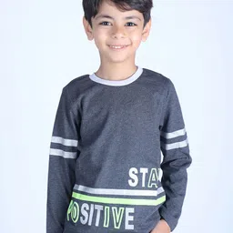 3PIN Boys Typography Printed Cotton T-shirt-image-40