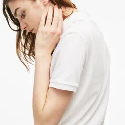 Lacoste Women Polo Collar Pure Cotton T-shirt-image-46