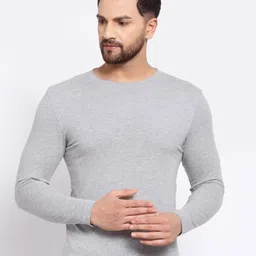 SPORTO Men Grey Slim Fit T-shirt image 1