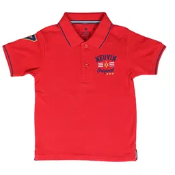 BAESD Boys Brand Logo Printed Polo Collar Cotton T-shirt-picture-46