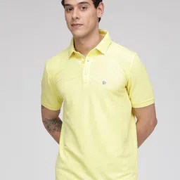 SPORTO Men Yellow Polo Collar Cotton T-shirt-picture-26