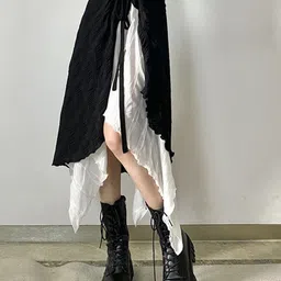 Stylecast X KPOP Pure Cotton Flared Midi Skirt-picture-12