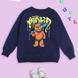 NUSYL Unisex Kids Printed Oversized Sweatshirt-image-66