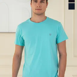 Lux Cozi Pack Of 3 Pure Cotton Lounge T-shirts image 1