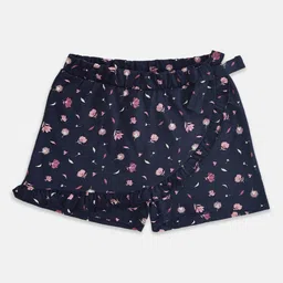 Pantaloons Junior Girls Navy Blue Floral Printed Skirts-picture-11