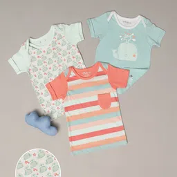 MiArcus Kids Pack of 3 Striped Cotton T-shirts-picture-21
