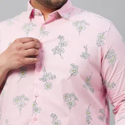 SHOWOFF Plus Plus Size Smart Fit Floral Printed Casual Shirt image 2