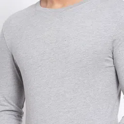 SPORTO Men Grey Slim Fit T-shirt image 3
