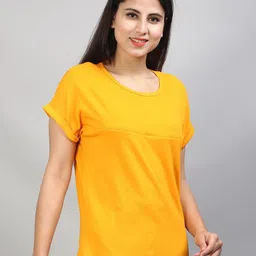 SillyBoom Women Yellow T-shirt image 2