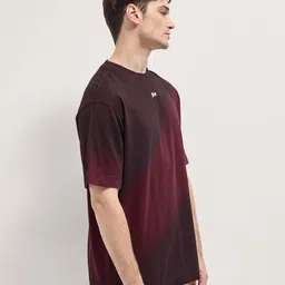THE BEAR HOUSE Men Dyed Round Neck Cotton Oversized T-shirt image 5