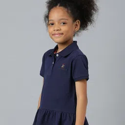 Beverly Hills Polo Club Girls Navy Blue Polo Collar  T-shirt image 2