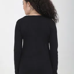 Fleximaa Women Black & Magenta Pack Of 2 T-shirts image 5