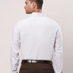 Raymond Contemporary-Fit Opaque Micro Checked Cotton Formal Shirt image 5