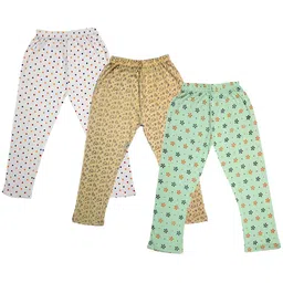 IndiWeaves Girls Pack Of 3 Printed Pure Cotton Capris-picture-22