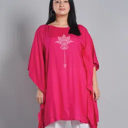 LetsDressUp Floral Printed Boat Neck Kaftan Kurti-picture-33