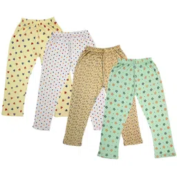 IndiWeaves Girls Pack Of 4 Printed Pure Cotton Capris-picture-21