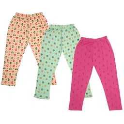 IndiWeaves Girls Pack Of 3 Printed Pure Cotton Capris-picture-34