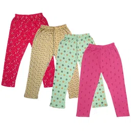 IndiWeaves Girls Pack Of 4 Printed Cotton Capris-picture-19