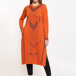 KEIKO Women Geometric Acrylic Kurta-image-19