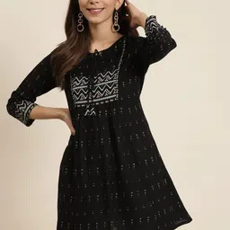 KALINI Geometric Printed Kurti-picture-24