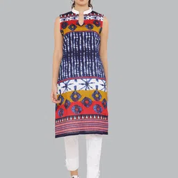 EZIS FASHION Women Ethnic Motifs Printed Raw Silk Kurta-picture-42