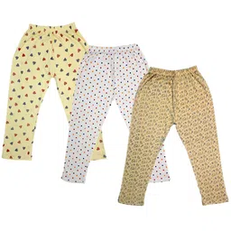 IndiWeaves Girls Pack Of 3 Printed Pure Cotton Capris-picture-42