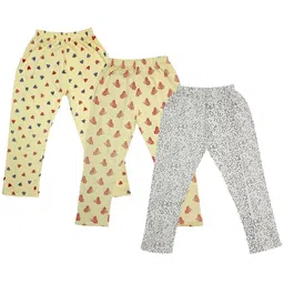 IndiWeaves Girls Pack Of 3 Printed Pure Cotton Capris-picture-36