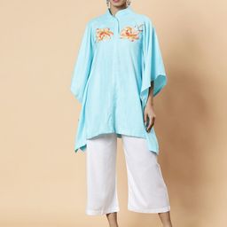 LetsDressUp Floral Printed Kaftan Kurti-picture-9