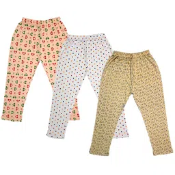 IndiWeaves Girls Pack Of 3 Printed Pure Cotton Capris-picture-15