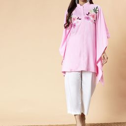 LetsDressUp Floral Printed Kaftan Kurti-picture-1