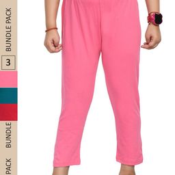 IndiWeaves Girls Pack of 2 Mid-Rise Cotton Capris-picture-36