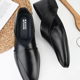 HERE&NOW Black Textured Shoe-Style Sandals-picture-25