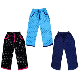 IndiWeaves Girls Pack of 3 Mid-Rise Cotton Printed Capris-picture-22