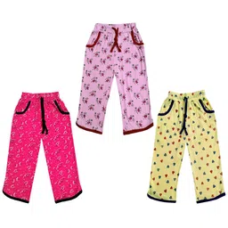 IndiWeaves Girls Pack of 3 Mid-Rise Cotton Printed Capris-picture-21
