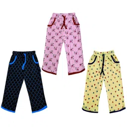 IndiWeaves Girls Pack of 3 Mid-Rise Cotton Printed Capris-picture-32