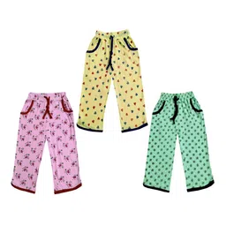 IndiWeaves Girls Pack of 3 Mid-Rise Cotton Printed Capris image 1