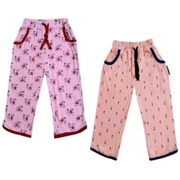 IndiWeaves Girls Pack of 2 Mid-Rise Cotton Printed Capris-picture-34