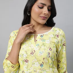 AURELIA Floral Printed Empire Kurti image 2